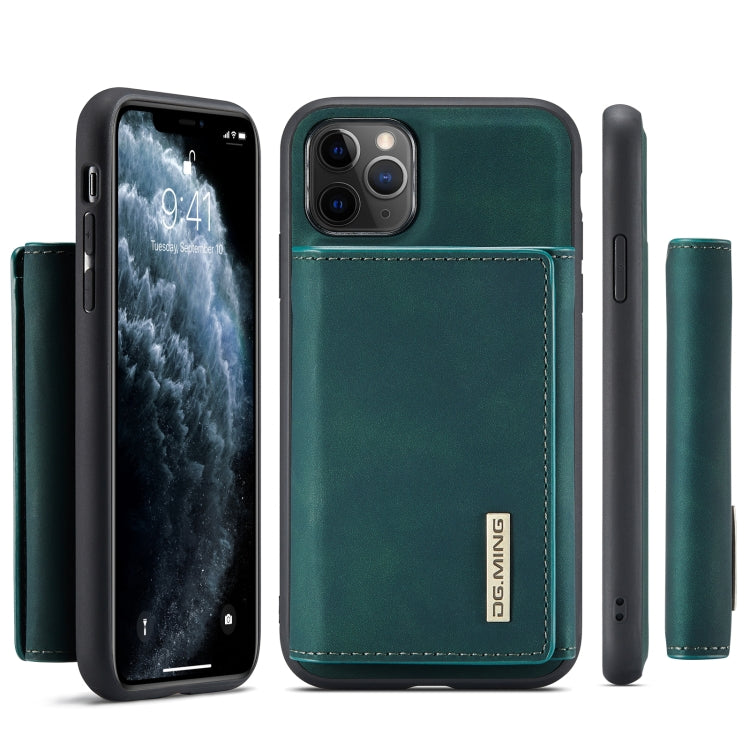 DG.MING M1 Series 3-Fold Multi Card Wallet  Back Cover Shockproof Case with Holder Function For iPhone 11 Pro Max(Green) - HoMEdemic™ 