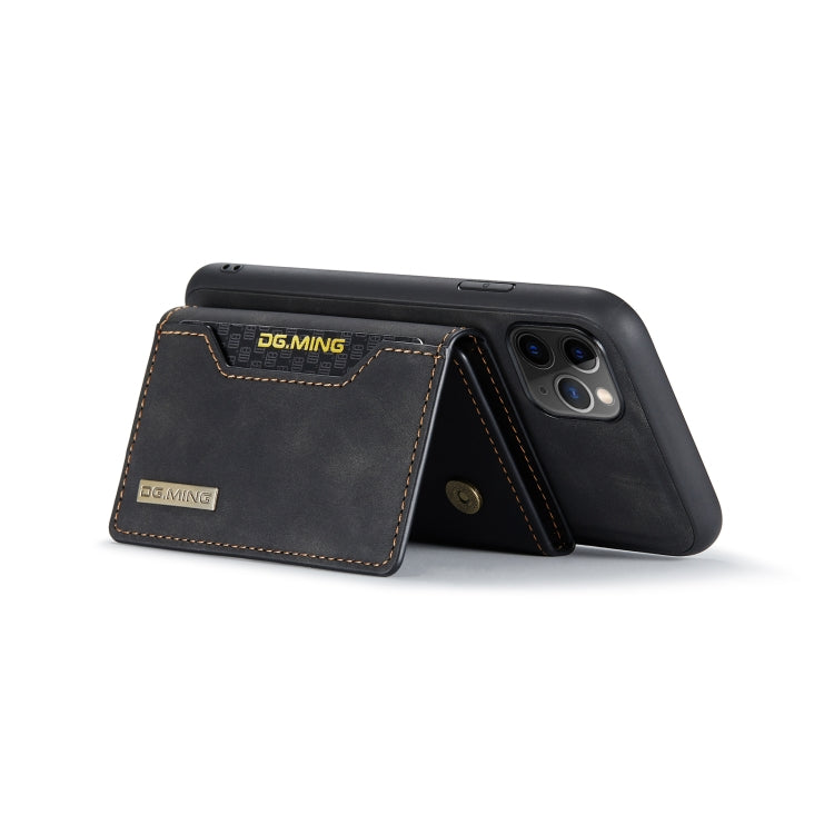 DG.MING M2 Series 3-Fold Multi Card Bag Back Cover Shockproof Case with Wallet & Holder Function For iPhone 11 Pro Max(Black) - HoMEdemic™ 
