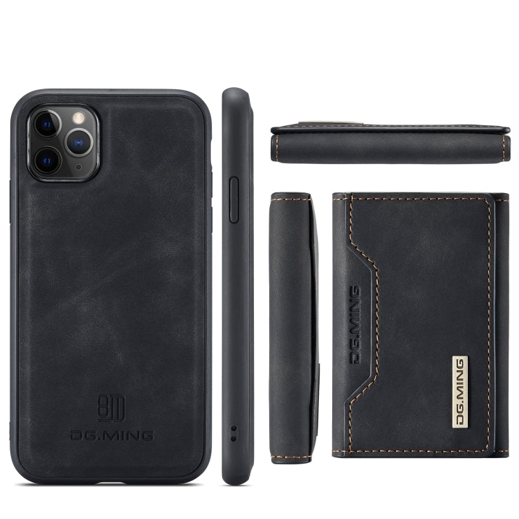 DG.MING M2 Series 3-Fold Multi Card Bag Back Cover Shockproof Case with Wallet & Holder Function For iPhone 11 Pro Max(Black) - HoMEdemic™ 