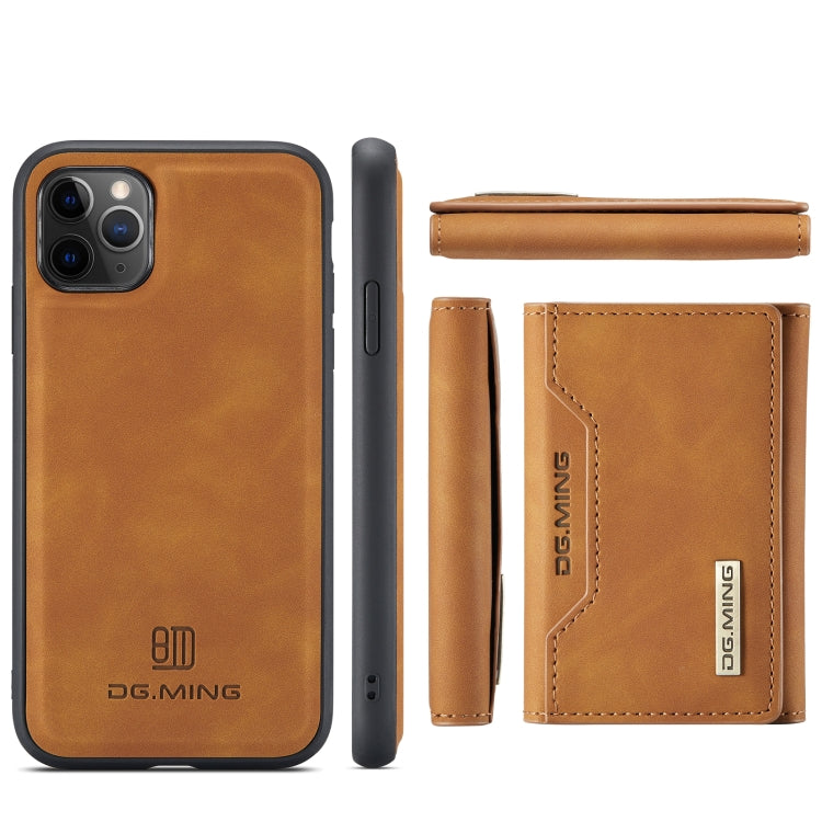 DG.MING M2 Series 3-Fold Multi Card Bag Back Cover Shockproof Case with Wallet & Holder Function For iPhone 11 Pro Max(Brown) - HoMEdemic™ 