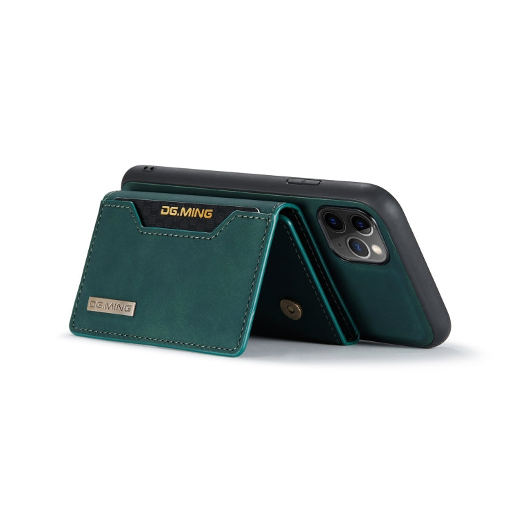 DG.MING M2 Series 3-Fold Multi Card Bag Back Cover Shockproof Case with Wallet & Holder Function For iPhone 11 Pro Max(Green) - HoMEdemic™ 