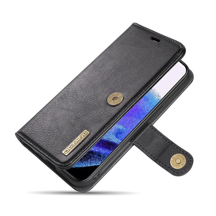 For iPhone 13 Pro DG.MING Crazy Horse Texture Flip Detachable Magnetic Leather Case with Holder & Card Slots & Wallet (Black) - HoMEdemic™ 