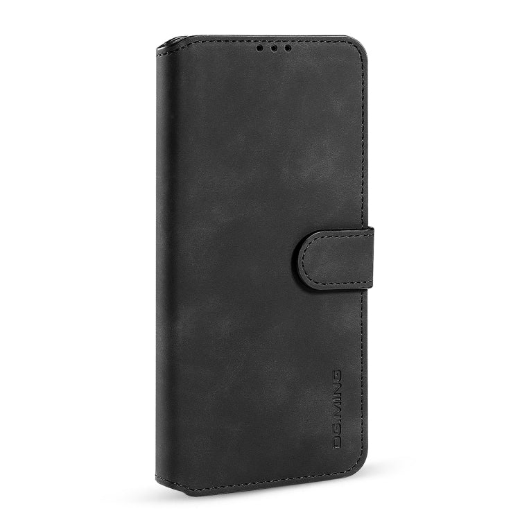 For iPhone 13 DG.MING Retro Oil Side Horizontal Flip Leather Case with Holder & Card Slots & Wallet(Black) - HoMEdemic™ 
