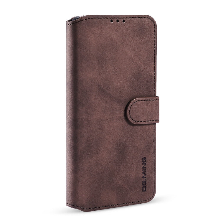 For iPhone 13 Pro DG.MING Retro Oil Side Horizontal Flip Leather Case with Holder & Card Slots & Wallet (Coffee) - HoMEdemic™ 