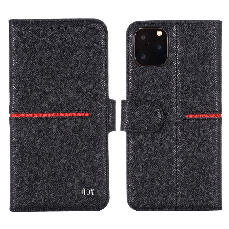 For iPhone 11 GEBEI Top-grain Leather Horizontal Flip Protective Case with Holder & Card Slots & Wallet & Photo Frame(Black) - HoMEdemic™ 