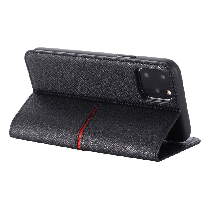 For iPhone 11 GEBEI Top-grain Leather Horizontal Flip Protective Case with Holder & Card Slots & Wallet & Photo Frame(Black) - HoMEdemic™ 