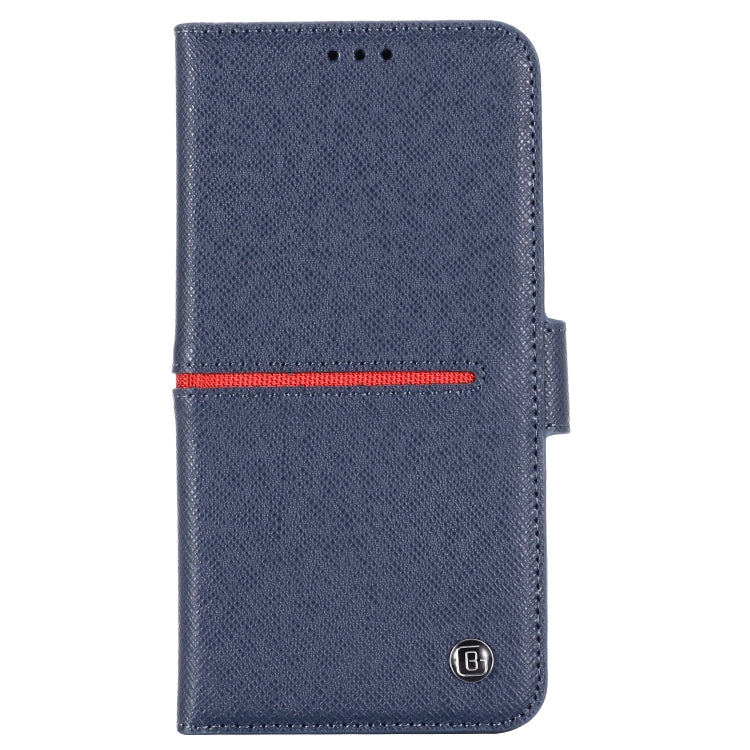 For iPhone 11 GEBEI Top-grain Leather Horizontal Flip Protective Case with Holder & Card Slots & Wallet & Photo Frame(Blue) - HoMEdemic™ 