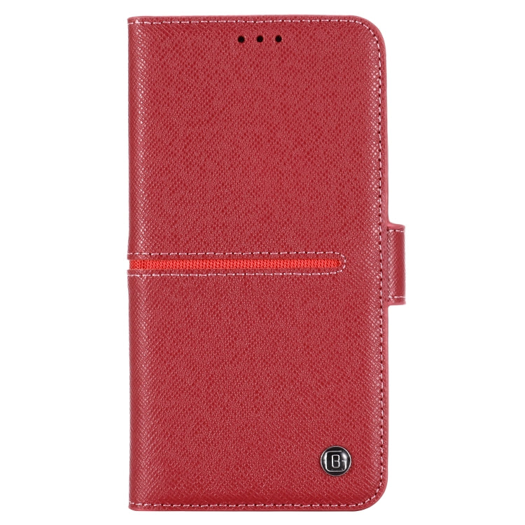 For iPhone 11 GEBEI Top-grain Leather Horizontal Flip Protective Case with Holder & Card Slots & Wallet & Photo Frame(Red Wine) - HoMEdemic™ 