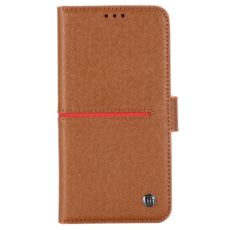 For iPhone 11 GEBEI Top-grain Leather Horizontal Flip Protective Case with Holder & Card Slots & Wallet & Photo Frame(Brown) - HoMEdemic™ 
