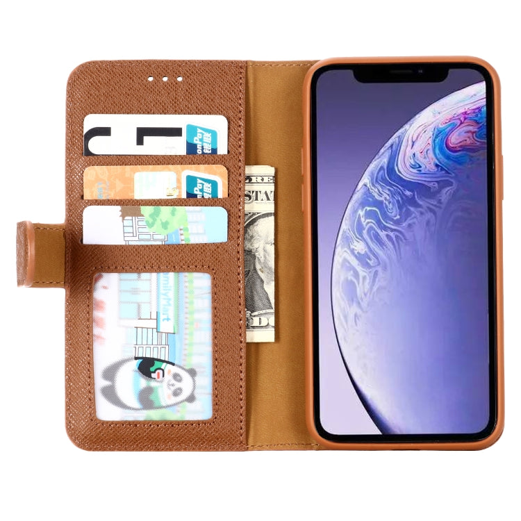 For iPhone 11 GEBEI Top-grain Leather Horizontal Flip Protective Case with Holder & Card Slots & Wallet & Photo Frame(Brown) - HoMEdemic™ 