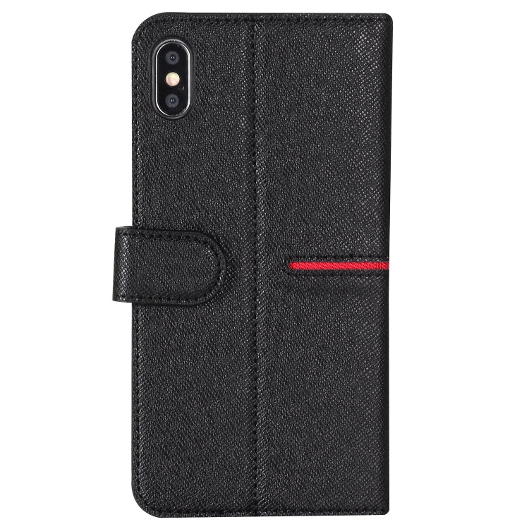 For iPhone XS / X GEBEI Top-grain Leather Horizontal Flip Protective Case with Holder & Card Slots & Wallet & Photo Frame(Black) - HoMEdemic™ 