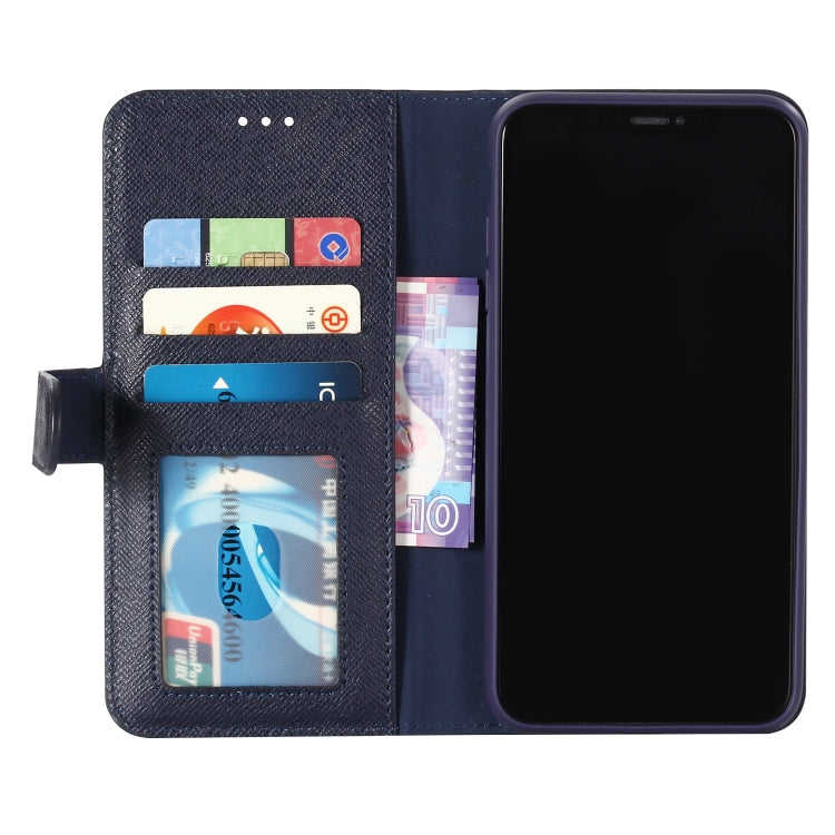 For iPhone XS Max GEBEI Top-grain Leather Horizontal Flip Protective Case with Holder & Card Slots & Wallet & Photo Frame(Blue) - HoMEdemic™ 