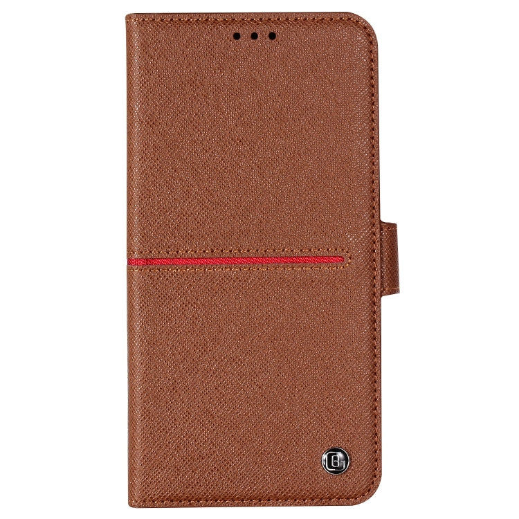 For iPhone XS Max GEBEI Top-grain Leather Horizontal Flip Protective Case with Holder & Card Slots & Wallet & Photo Frame(Brown) - HoMEdemic™ 