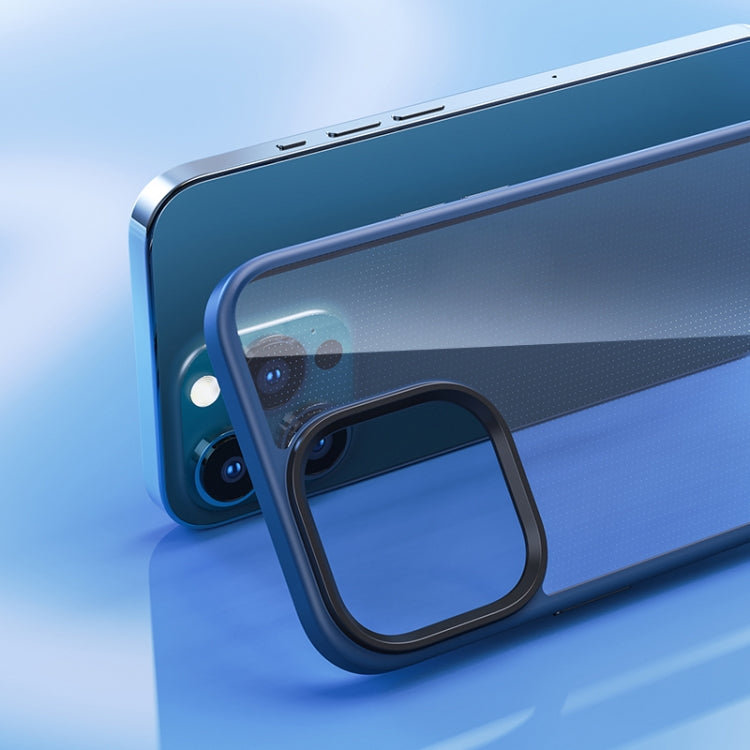 For iPhone 13 Pro Max ROCK PC + TPU Udun Transparent Protective Case (Blue) - HoMEdemic™ 