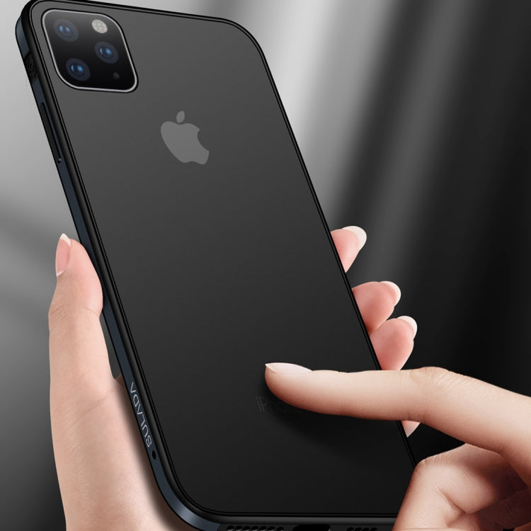 For iPhone 11 SULADA Shockproof Aviation Aluminum Metal frame + TPU + Frosted Protective Case(Black) - HoMEdemic™ 