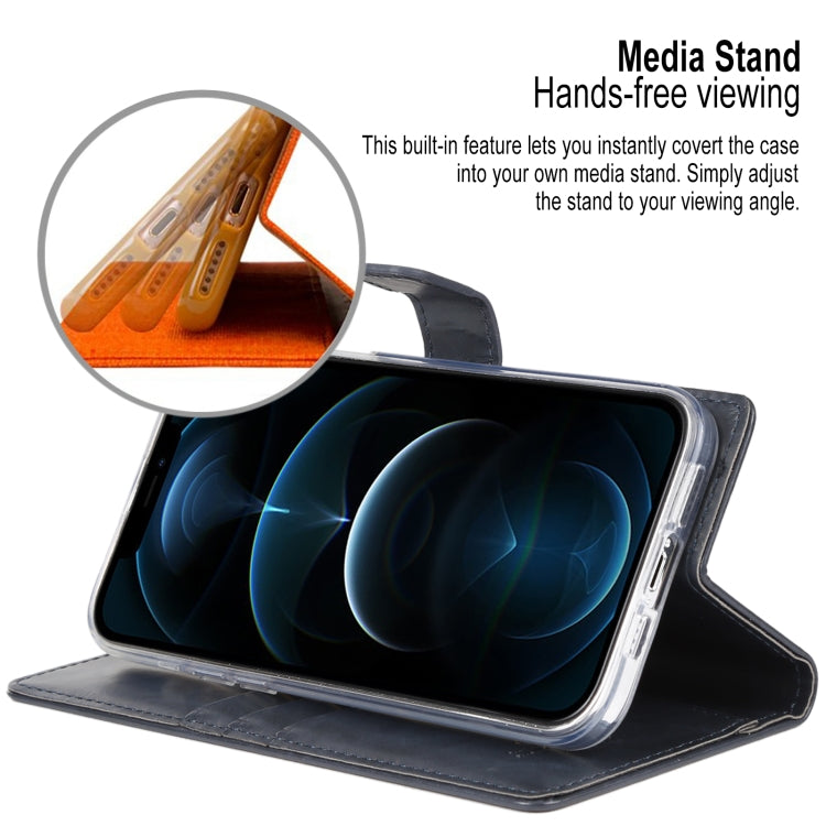 For iPhone 13 Pro GOOSPERY BLUE MOON Crazy Horse Texture Horizontal Flip Leather Case with Holder & Card Slot & Wallet (Dark Blue) - HoMEdemic™ 