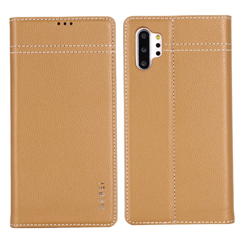 GEBEI Top-grain Leather Horizontal Flip Protective Case with Holder & Card Slots - HoMEdemic™ 