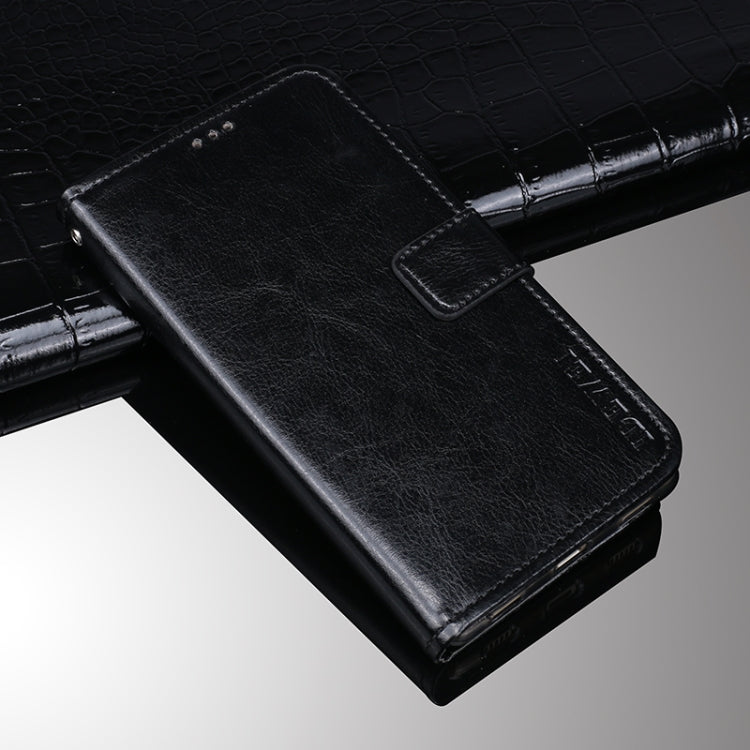 For iPhone 13 idewei Crazy Horse Texture Horizontal Flip Leather Case with Holder & Card Slots & Wallet(Black) - HoMEdemic™ 