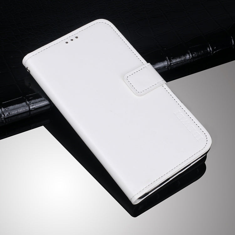 For iPhone 13 idewei Crazy Horse Texture Horizontal Flip Leather Case with Holder & Card Slots & Wallet(White) - HoMEdemic™ 