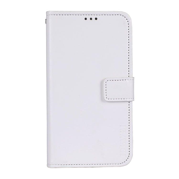 For iPhone 13 idewei Crazy Horse Texture Horizontal Flip Leather Case with Holder & Card Slots & Wallet(White) - HoMEdemic™ 