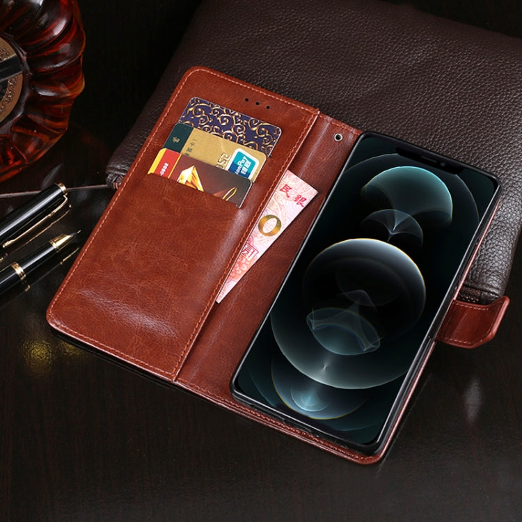 For iPhone 13 Pro idewei Crazy Horse Texture Horizontal Flip Leather Case with Holder & Card Slots & Wallet (Brown) - HoMEdemic™ 