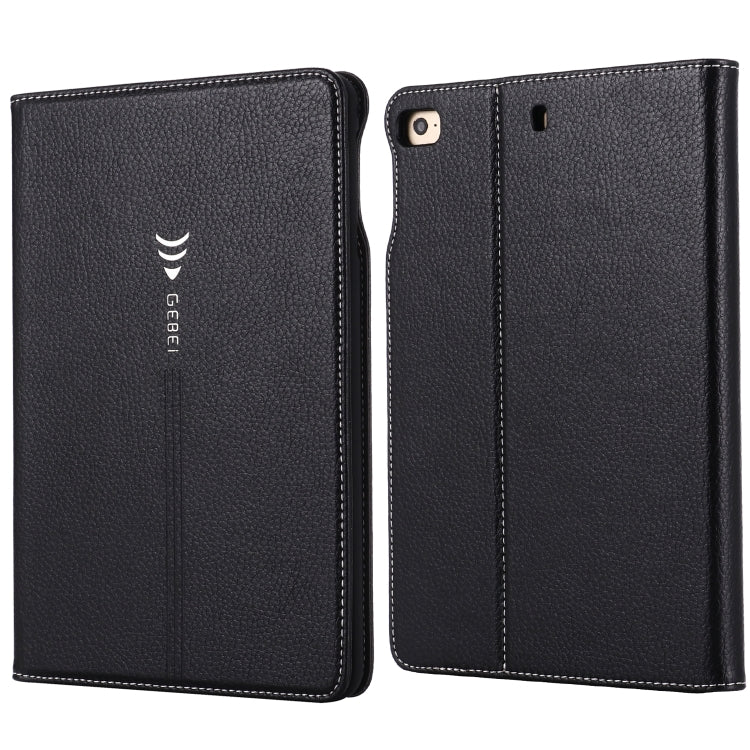 For iPad Mini 2019 & 4 & 3 & 2 & 1 GEBEI PU+TPU Horizontal Flip Protective Case with Holder & Card Slots(Black) - HoMEdemic™ 
