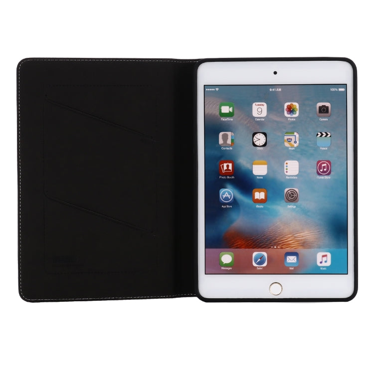 For iPad Mini 2019 & 4 & 3 & 2 & 1 GEBEI PU+TPU Horizontal Flip Protective Case with Holder & Card Slots(Black) - HoMEdemic™ 