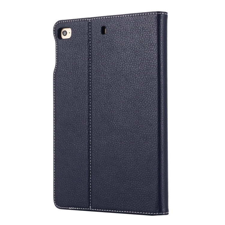 For iPad Mini 2019 & 4 & 3 & 2 & 1 GEBEI PU+TPU Horizontal Flip Protective Case with Holder & Card Slots(Blue) - HoMEdemic™ 