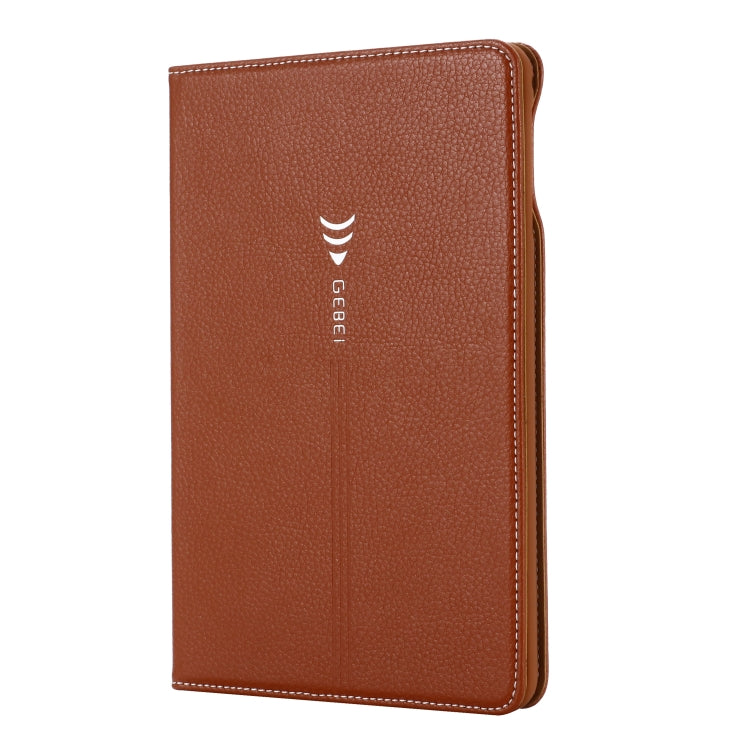 For iPad Mini 2019 & 4 & 3 & 2 & 1 GEBEI PU+TPU Horizontal Flip Protective Case with Holder & Card Slots(Brown) - HoMEdemic™ 