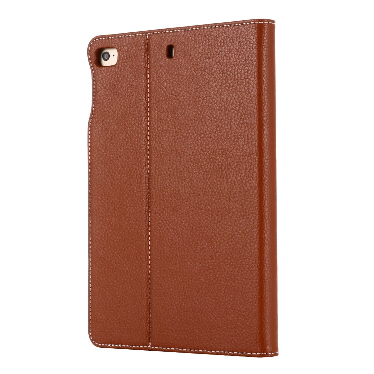 For iPad Mini 2019 & 4 & 3 & 2 & 1 GEBEI PU+TPU Horizontal Flip Protective Case with Holder & Card Slots(Brown) - HoMEdemic™ 