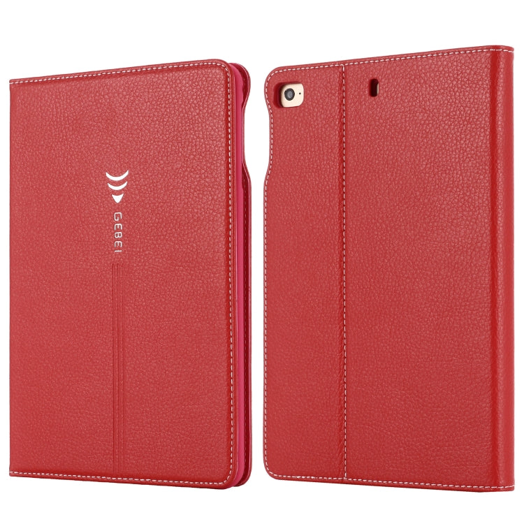 For iPad Mini 2019 & 4 & 3 & 2 & 1 GEBEI PU+TPU Horizontal Flip Protective Case with Holder & Card Slots(Red) - HoMEdemic™ 