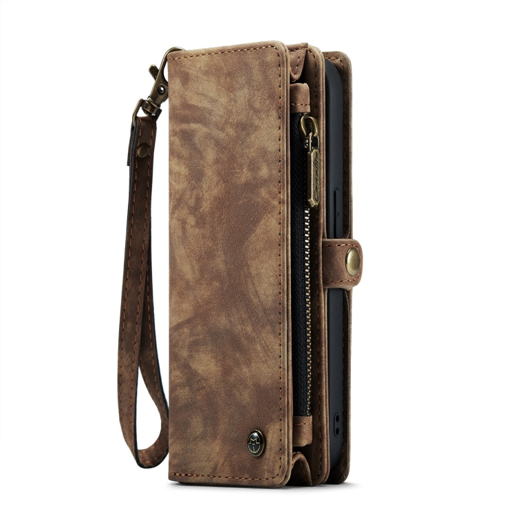 For iPhone 13 Pro Max CaseMe-008 Detachable Multifunctional Horizontal Flip Leather Case with Card Slot & Holder & Zipper Wallet & Photo Frame (Brown) - HoMEdemic™ 