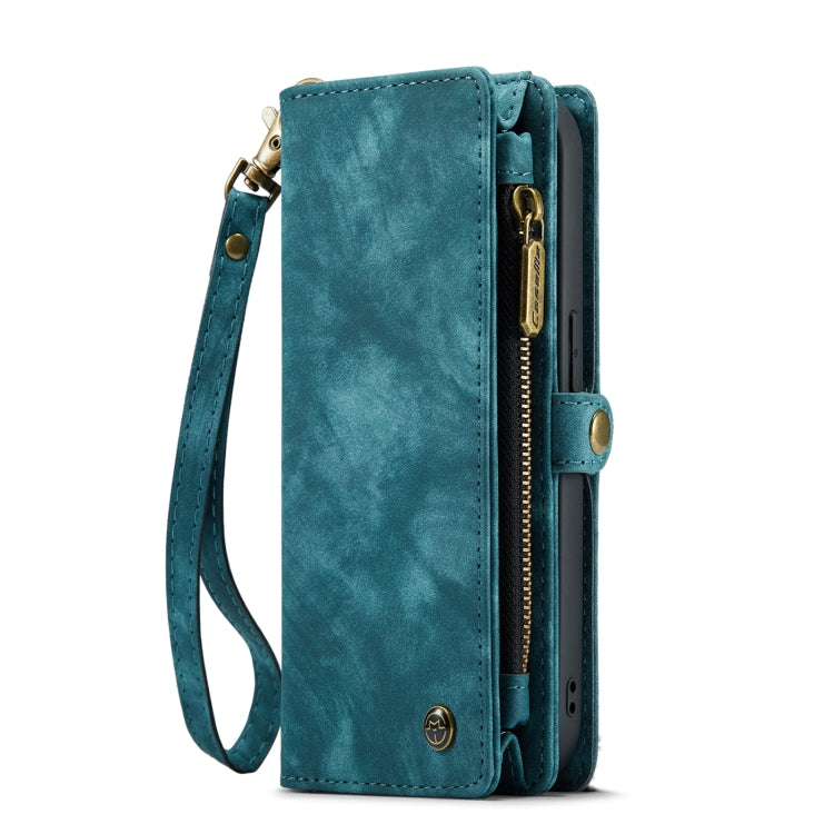 For iPhone 13 Pro CaseMe-008 Detachable Multifunctional Horizontal Flip Leather Case with Card Slot & Holder & Zipper Wallet & Photo Frame (Blue) - HoMEdemic™ 