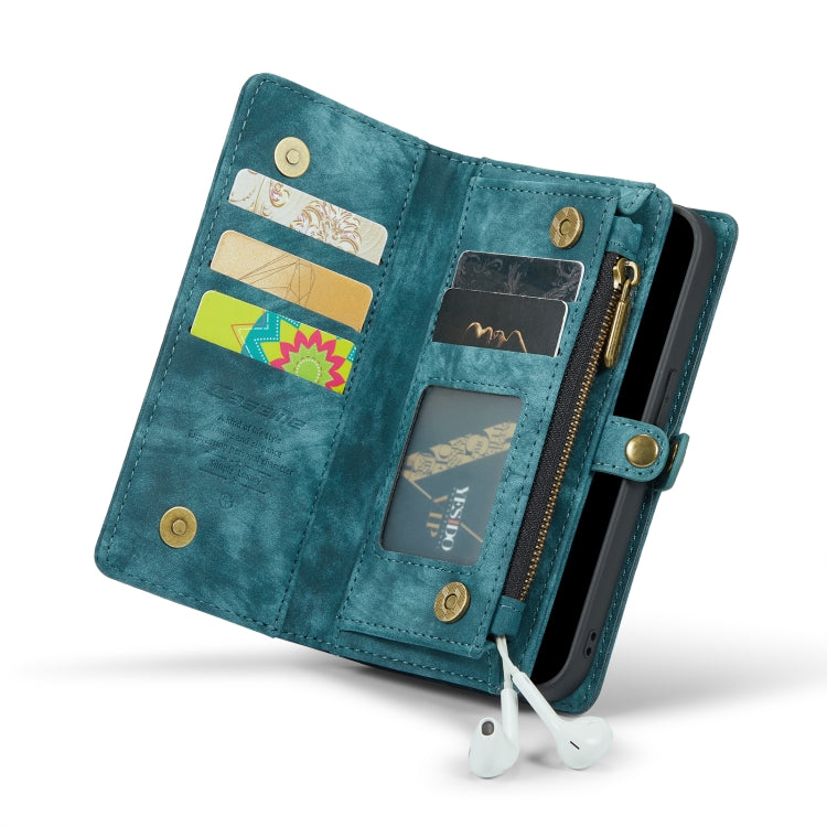 For iPhone 13 Pro CaseMe-008 Detachable Multifunctional Horizontal Flip Leather Case with Card Slot & Holder & Zipper Wallet & Photo Frame (Blue) - HoMEdemic™ 