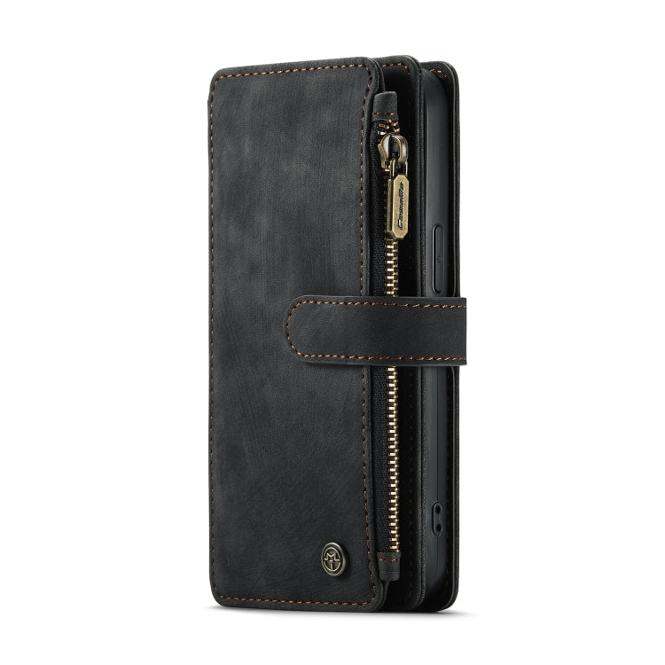 For iPhone 13 CaseMe-C30 PU + TPU Multifunctional Horizontal Flip Leather Case with Holder & Card Slot & Wallet & Zipper Pocket(Black) - HoMEdemic™ 