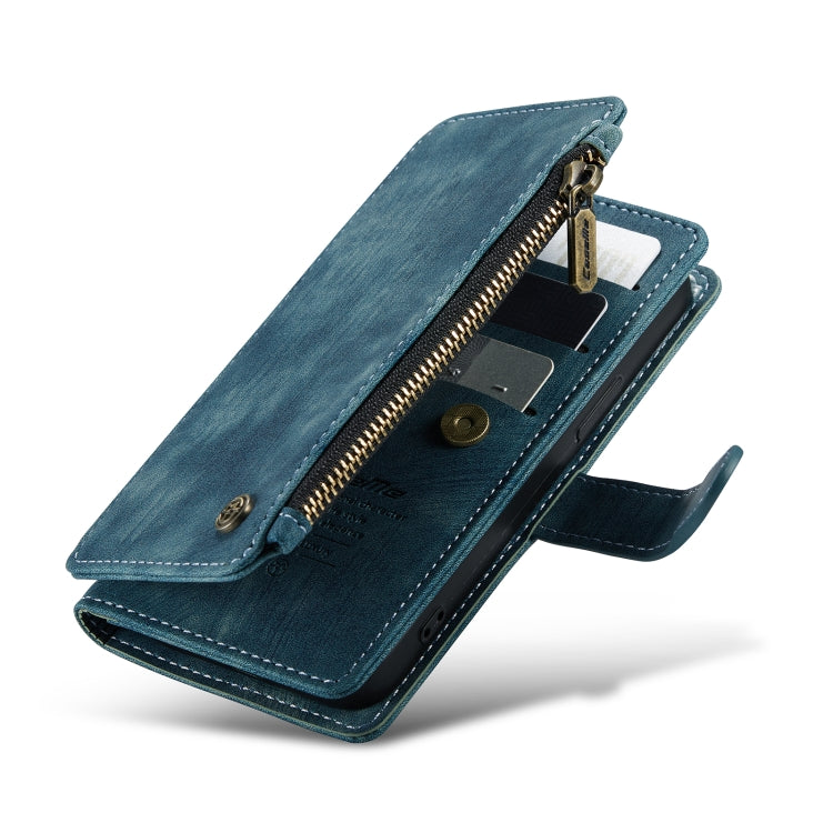 For iPhone 13 mini CaseMe-C30 PU + TPU Multifunctional Horizontal Flip Leather Case with Holder & Card Slot & Wallet & Zipper Pocket (Blue) - HoMEdemic™ 
