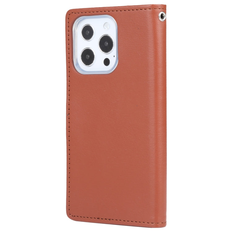 For iPhone 13 Pro GOOSPERY RICH DIARY Crazy Horse Texture Horizontal Flip Leather Case with Holder & Card Slots & Wallet (Brown) - HoMEdemic™ 
