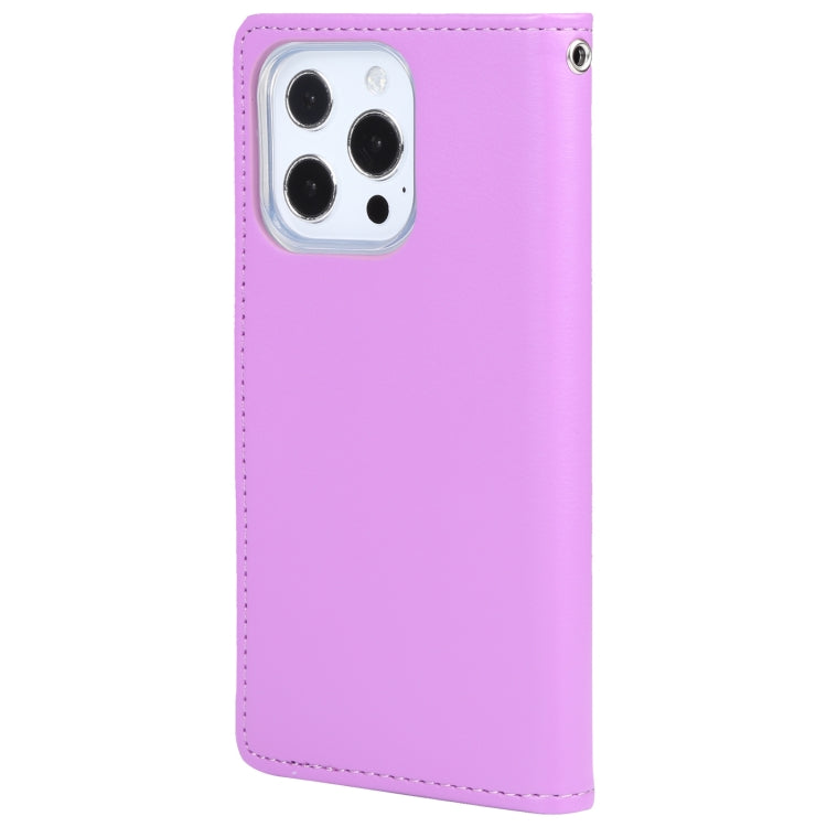 For iPhone 13 Pro GOOSPERY RICH DIARY Crazy Horse Texture Horizontal Flip Leather Case with Holder & Card Slots & Wallet (Purple) - HoMEdemic™ 