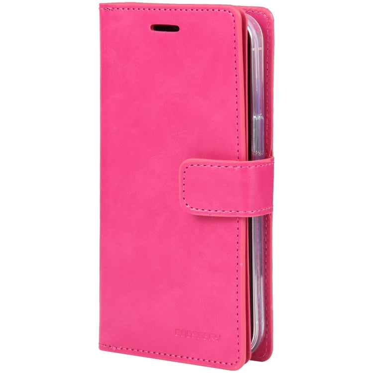 For iPhone 13 Pro GOOSPERY MANSOOR Crazy Horse Texture Horizontal Flip Leather Case with Holder & Card Slots & Wallet (Rose Red) - HoMEdemic™ 