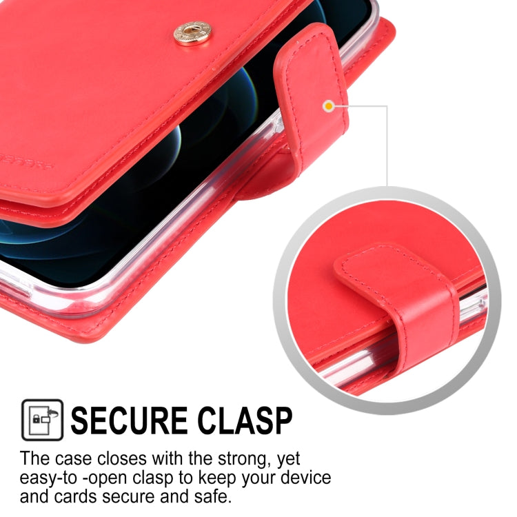 For iPhone 13 Pro GOOSPERY MANSOOR Crazy Horse Texture Horizontal Flip Leather Case with Holder & Card Slots & Wallet (Rose Red) - HoMEdemic™ 