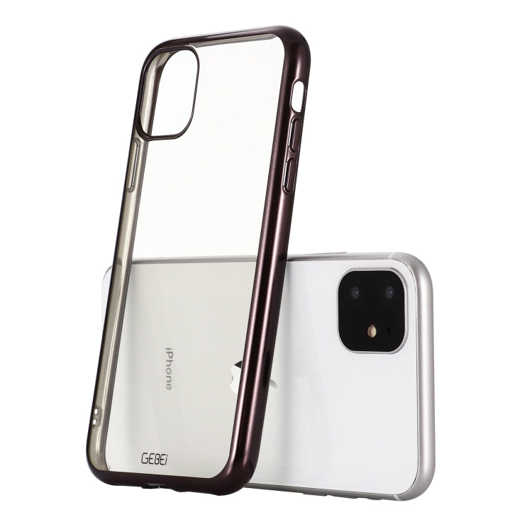 For iPhone 11 Pro GEBEI Plating TPU Shockproof Protective Case(Black) - HoMEdemic™ 