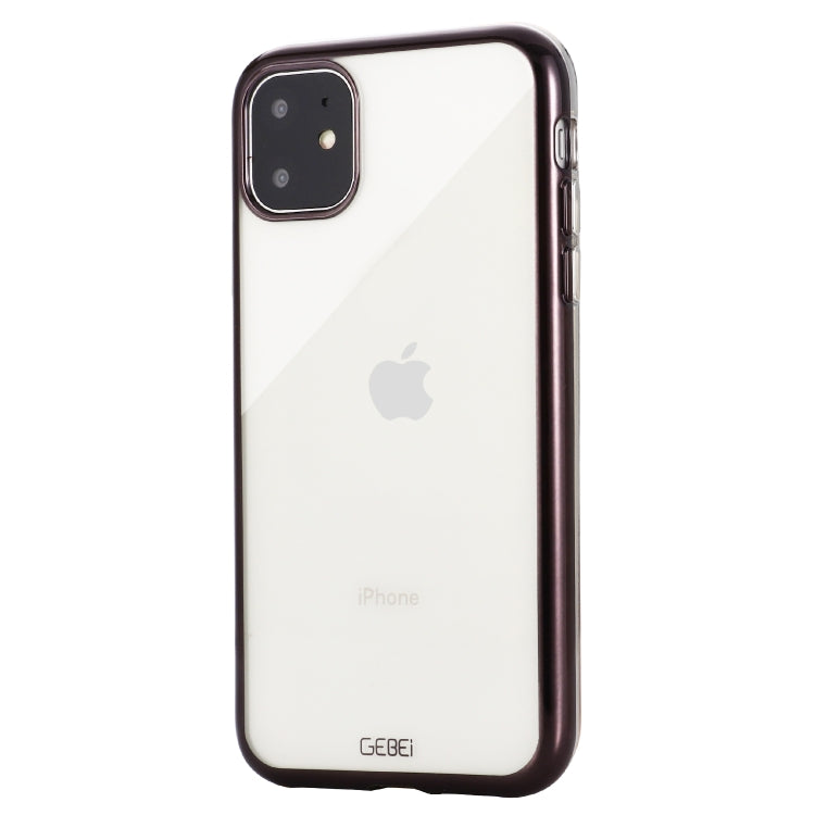 For iPhone 11 GEBEI Plating TPU Shockproof Protective Case(Black) - HoMEdemic™ 