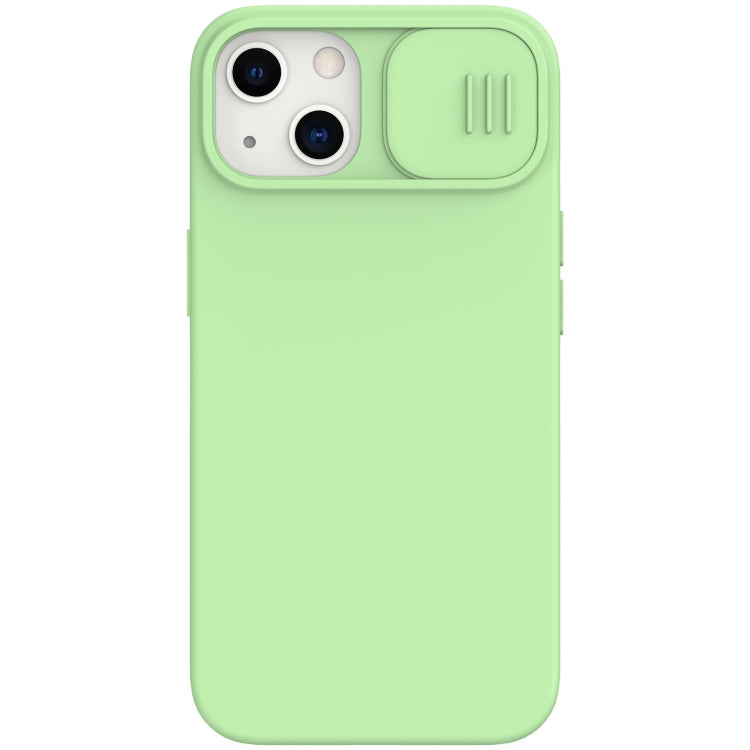 For iPhone 13 NILLKIN CamShield MagSafe Magnetic Liquid Silicone + PC Full Coverage Case(Green) - HoMEdemic™ 