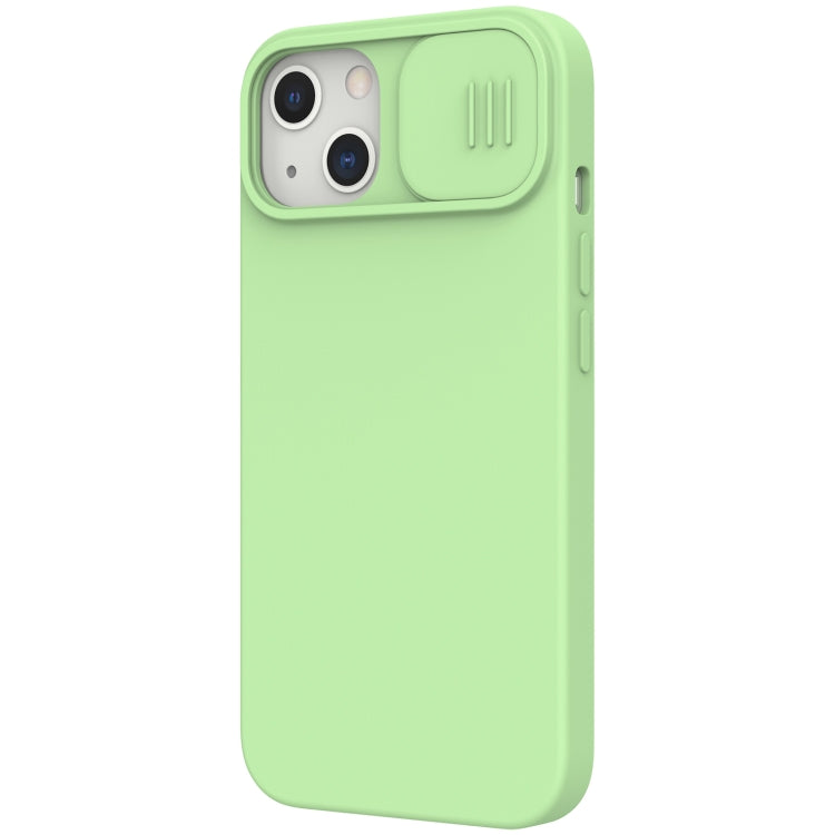 For iPhone 13 NILLKIN CamShield MagSafe Magnetic Liquid Silicone + PC Full Coverage Case(Green) - HoMEdemic™ 
