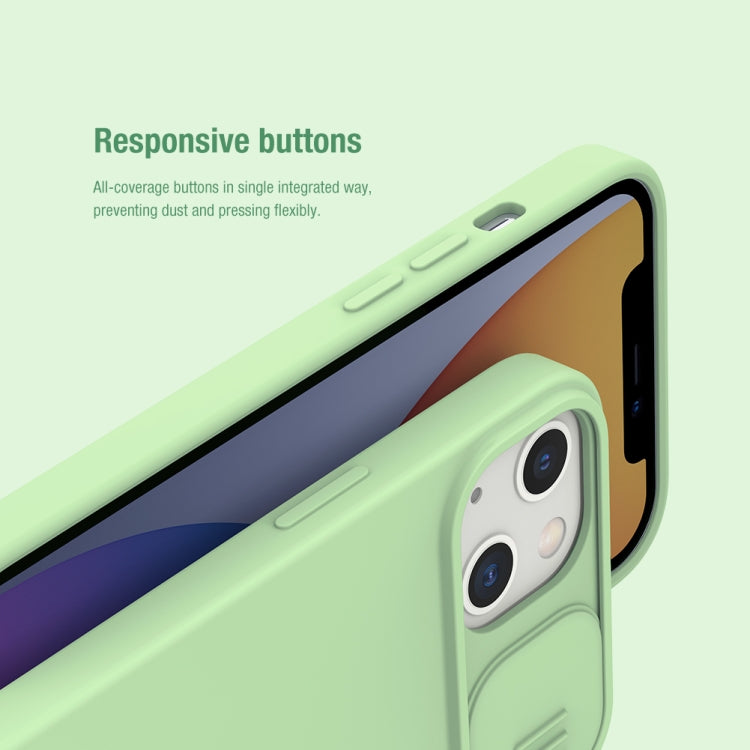 For iPhone 13 NILLKIN CamShield MagSafe Magnetic Liquid Silicone + PC Full Coverage Case(Green) - HoMEdemic™ 