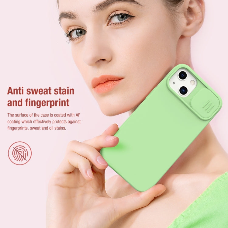 For iPhone 13 NILLKIN CamShield MagSafe Magnetic Liquid Silicone + PC Full Coverage Case(Green) - HoMEdemic™ 