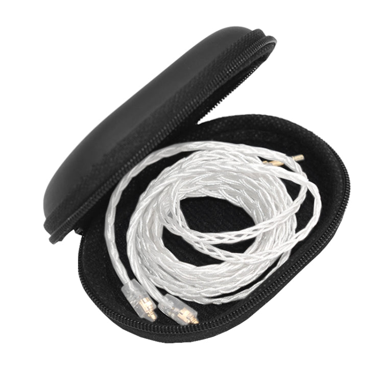 KZ Portable PU Leather Oval Data Cable Charger Earphone Storage Box(Black) - HoMEdemic™ 