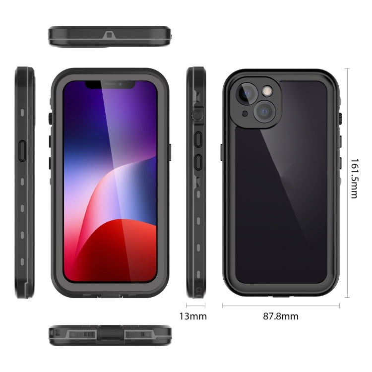 For iPhone 13 RedPepper Transparent Dot Shockproof Waterproof PC + TPU Protective Case(Black) - HoMEdemic™ 