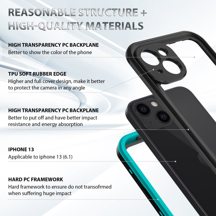 For iPhone 13 RedPepper Transparent Dot Shockproof Waterproof PC + TPU Protective Case (Blue) - HoMEdemic™ 