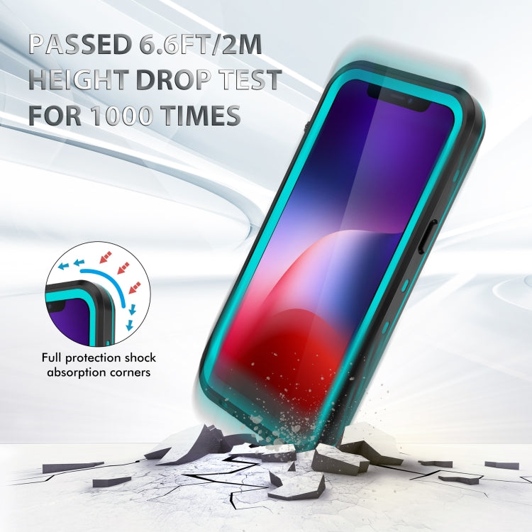 For iPhone 13 RedPepper Transparent Dot Shockproof Waterproof PC + TPU Protective Case (Blue) - HoMEdemic™ 